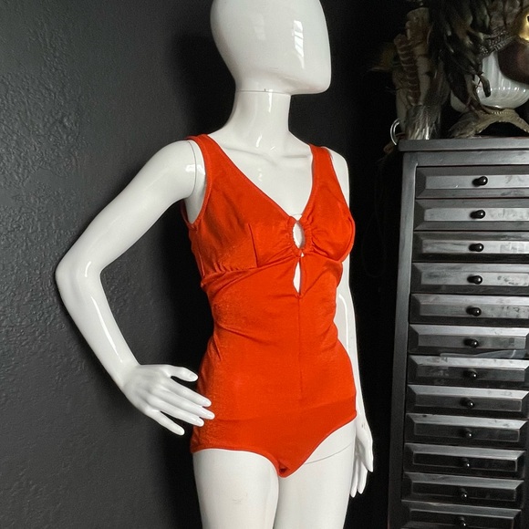 Vintage Retro Pin Up Swimsuit Palmers made in England 1970’s - Picture 2 of 15